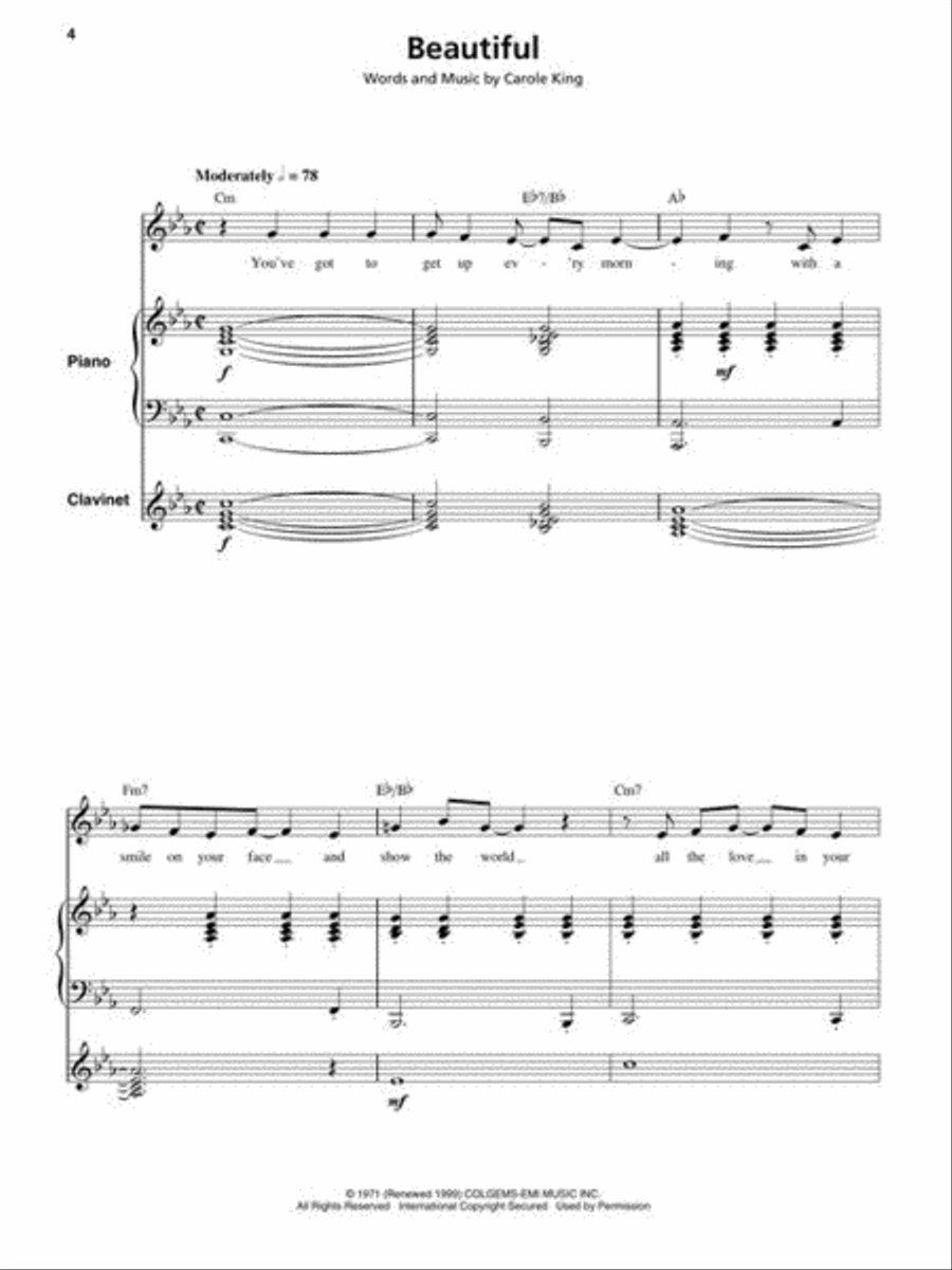 The Carole King Keyboard Book Piano scores gallery preview page 6