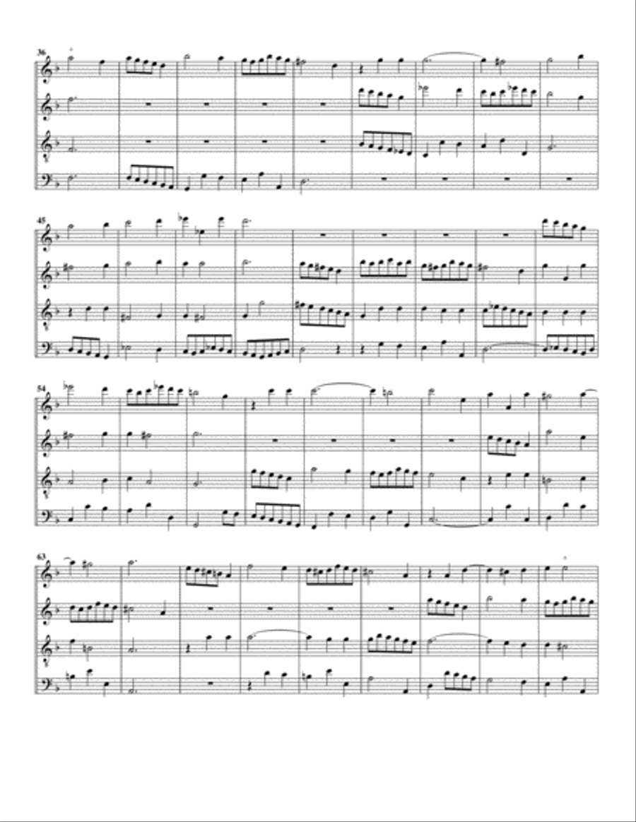 Sonate en quatuor (arrangement for 4 recorders)