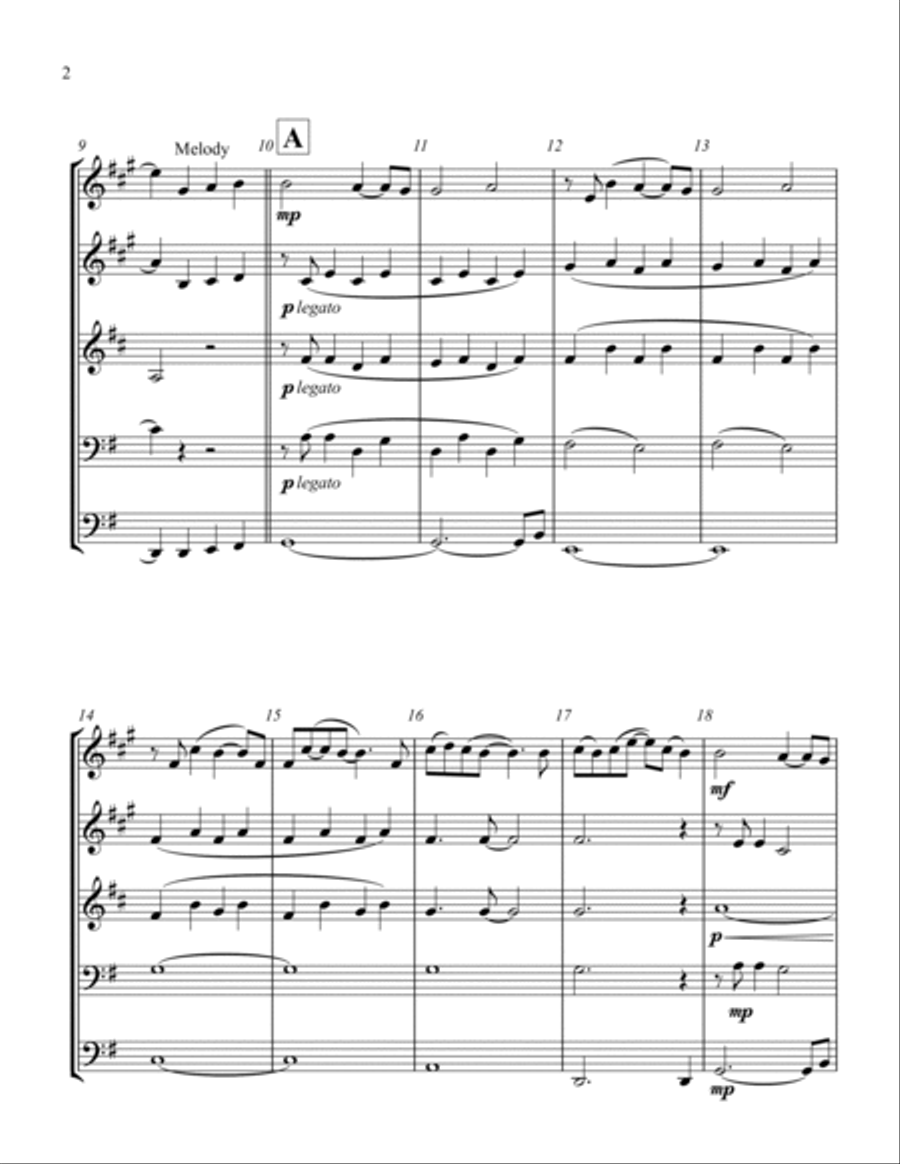 Can't Smile Without You Brass Ensemble scores gallery preview page 2