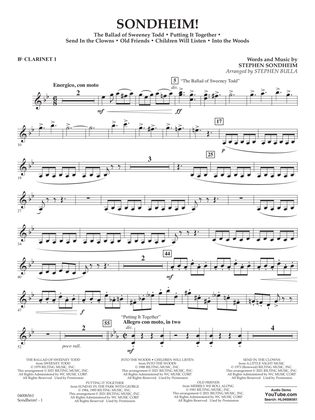 Sondheim! (arr. Stephen Bulla) - Bb Clarinet 1