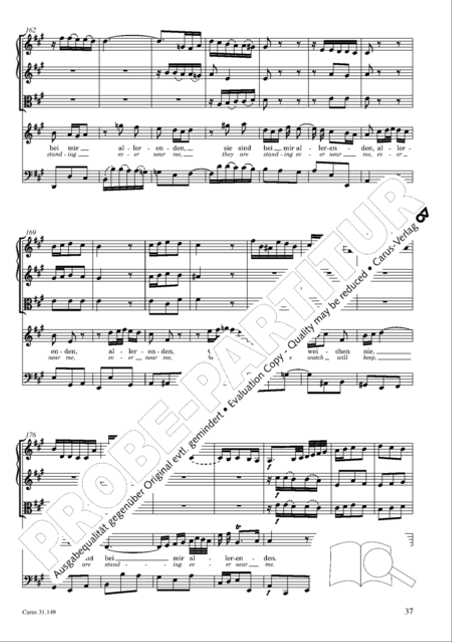 The voice of rejoicing and hope (Man singet mit Freuden vom Sieg) 4-Part scores gallery preview page 38
