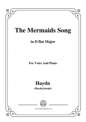 Haydn-The Mermaids Song in D flat Major, for Voice and Piano