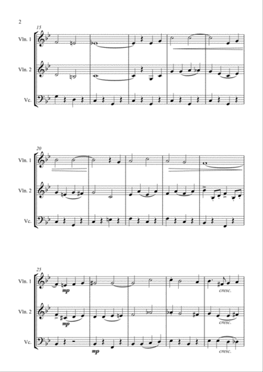 When You're Smiling (the Whole World Smiles With You) String Trio scores gallery preview page 2