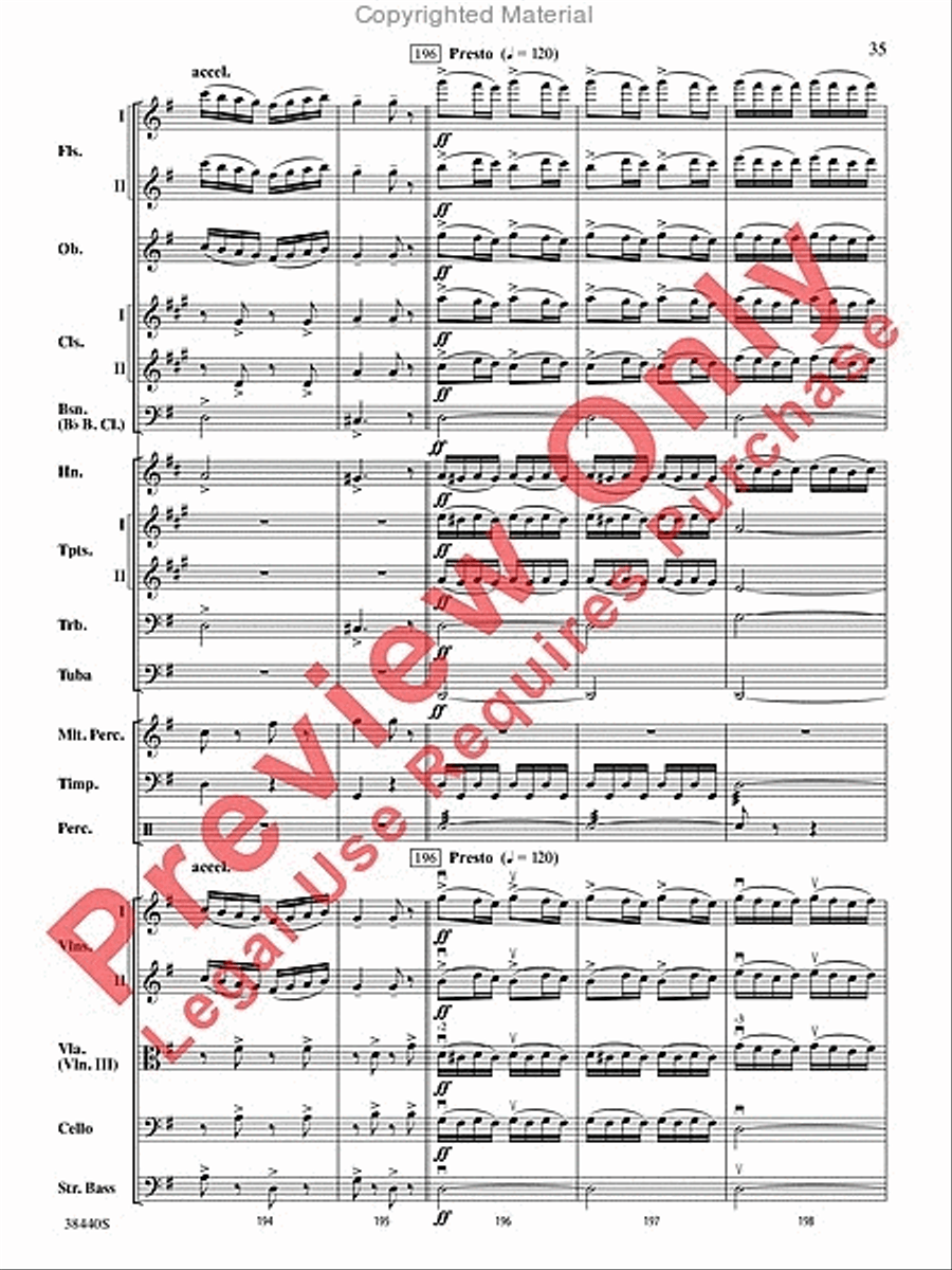 Leroy Anderson's Irish Suite, Part 1 (Themes from) Full Orchestra scores gallery preview page 36