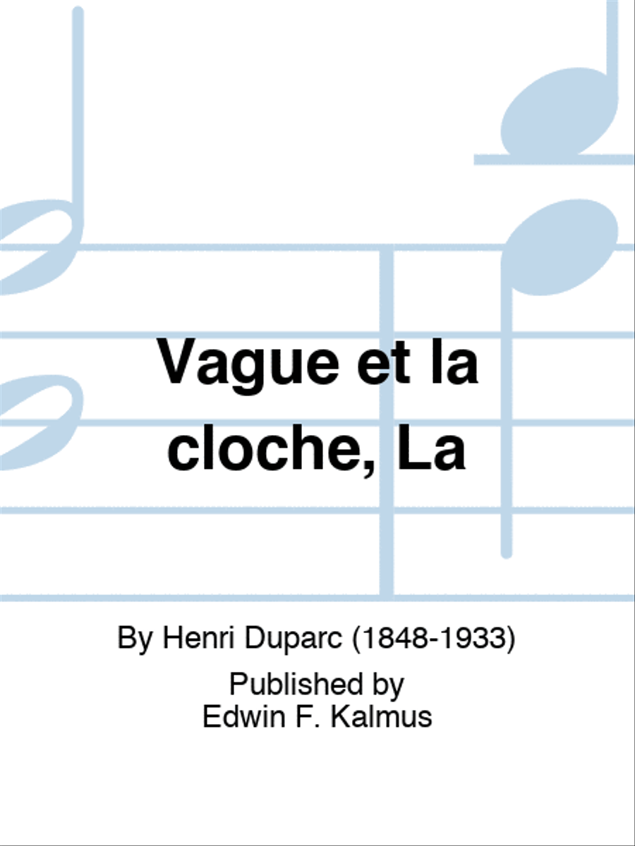 Vague et la cloche, La Score scores gallery preview page 1
