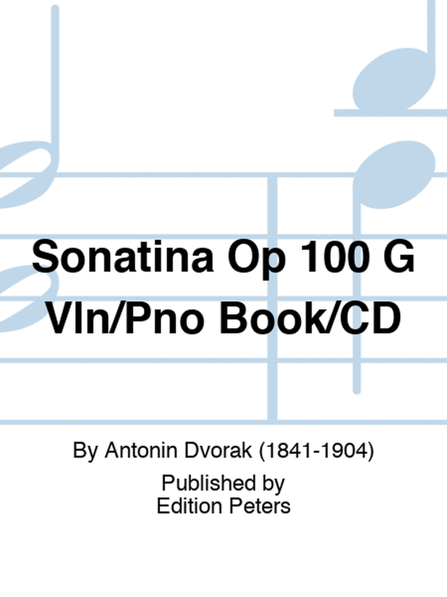 Sonatina Op 100 G Vln/Pno Book/CD