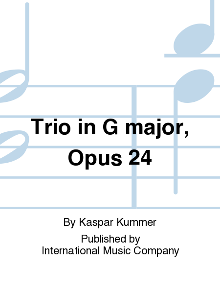 Trio In G Major, Opus 24