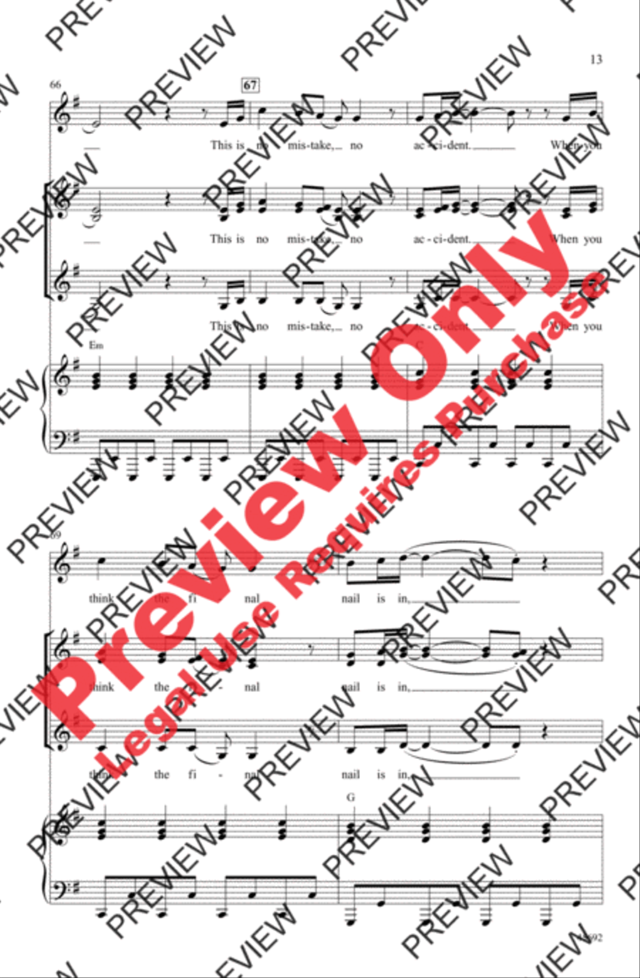 Rise Rise Women's Choir scores gallery preview page 12