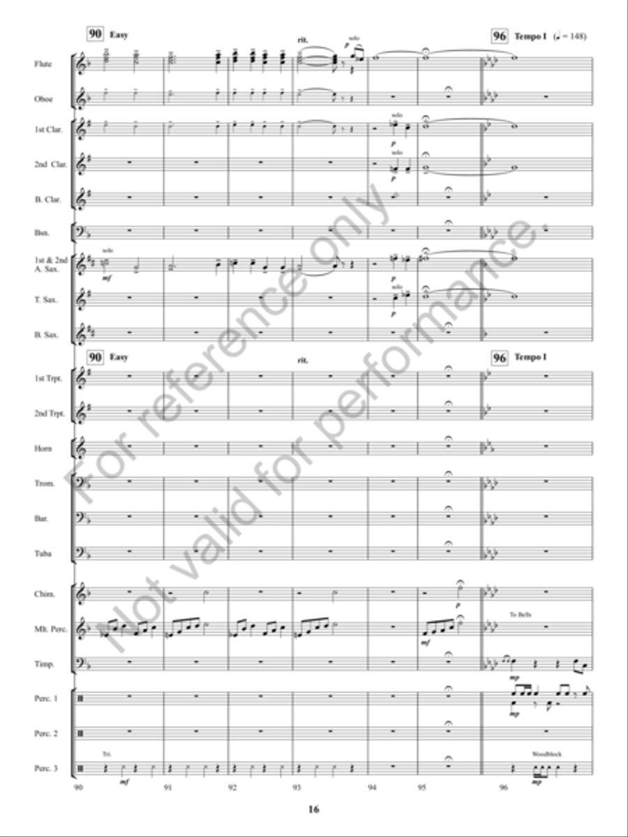 Kennesaw Mountain Celebration Concert Band scores gallery preview page 15