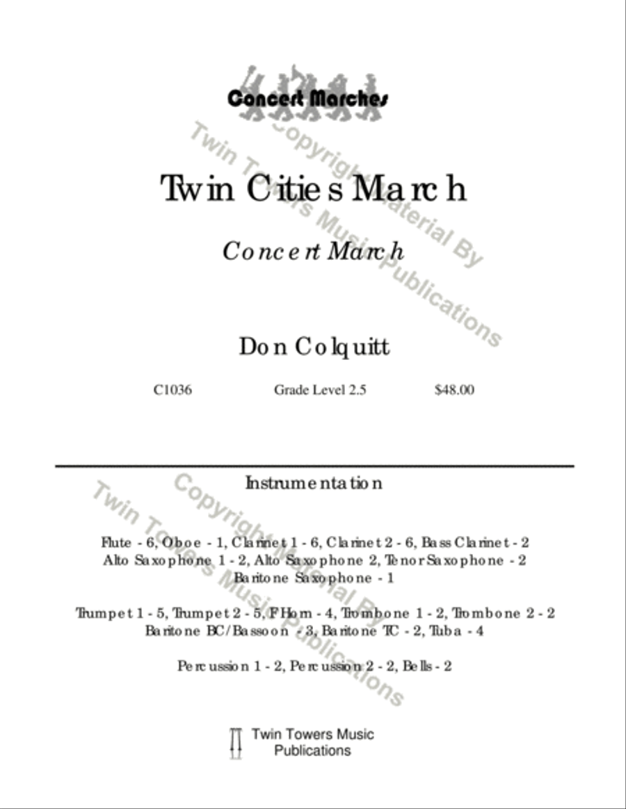 Twin Cities March Concert Band scores gallery preview page 2