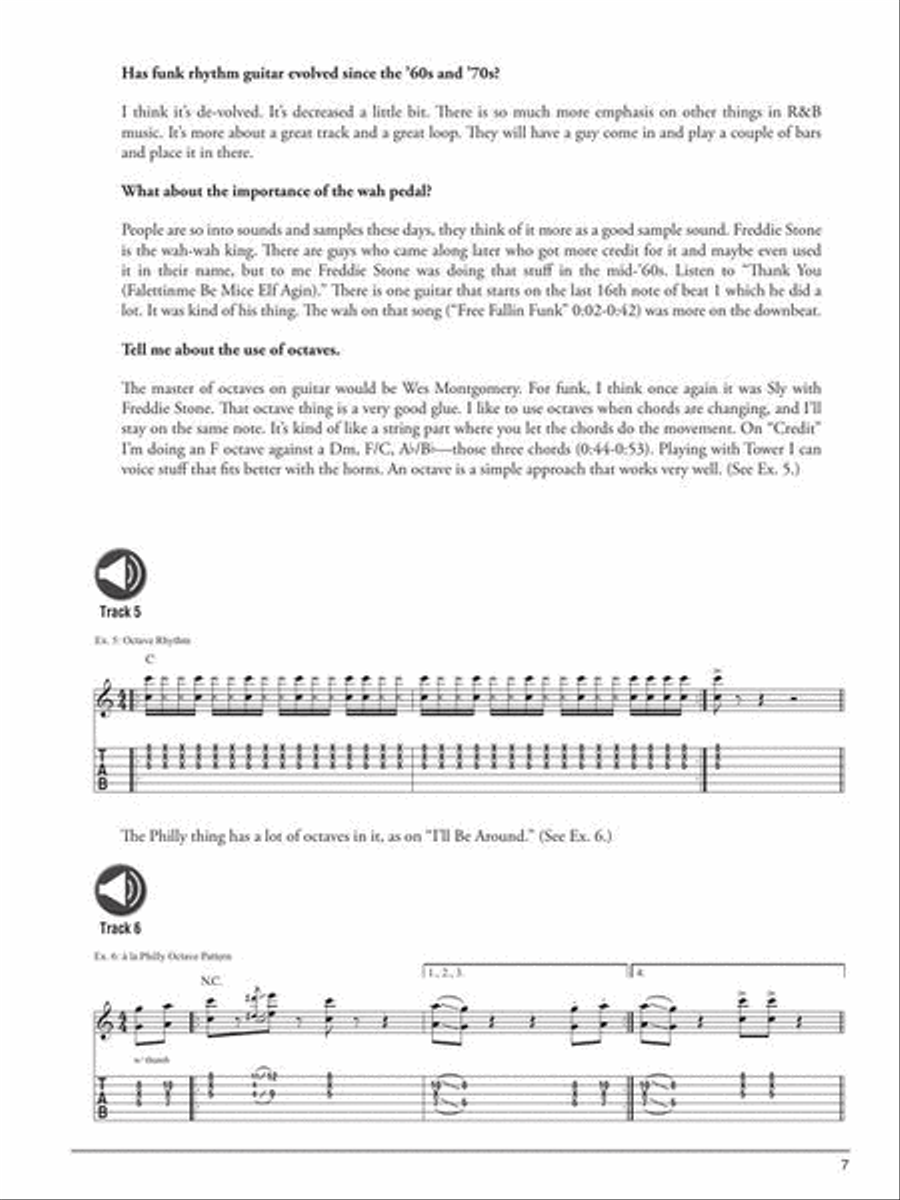 Learn Funk Guitar with Tower of Power's Jeff Tamelier Electric Guitar scores gallery preview page 9