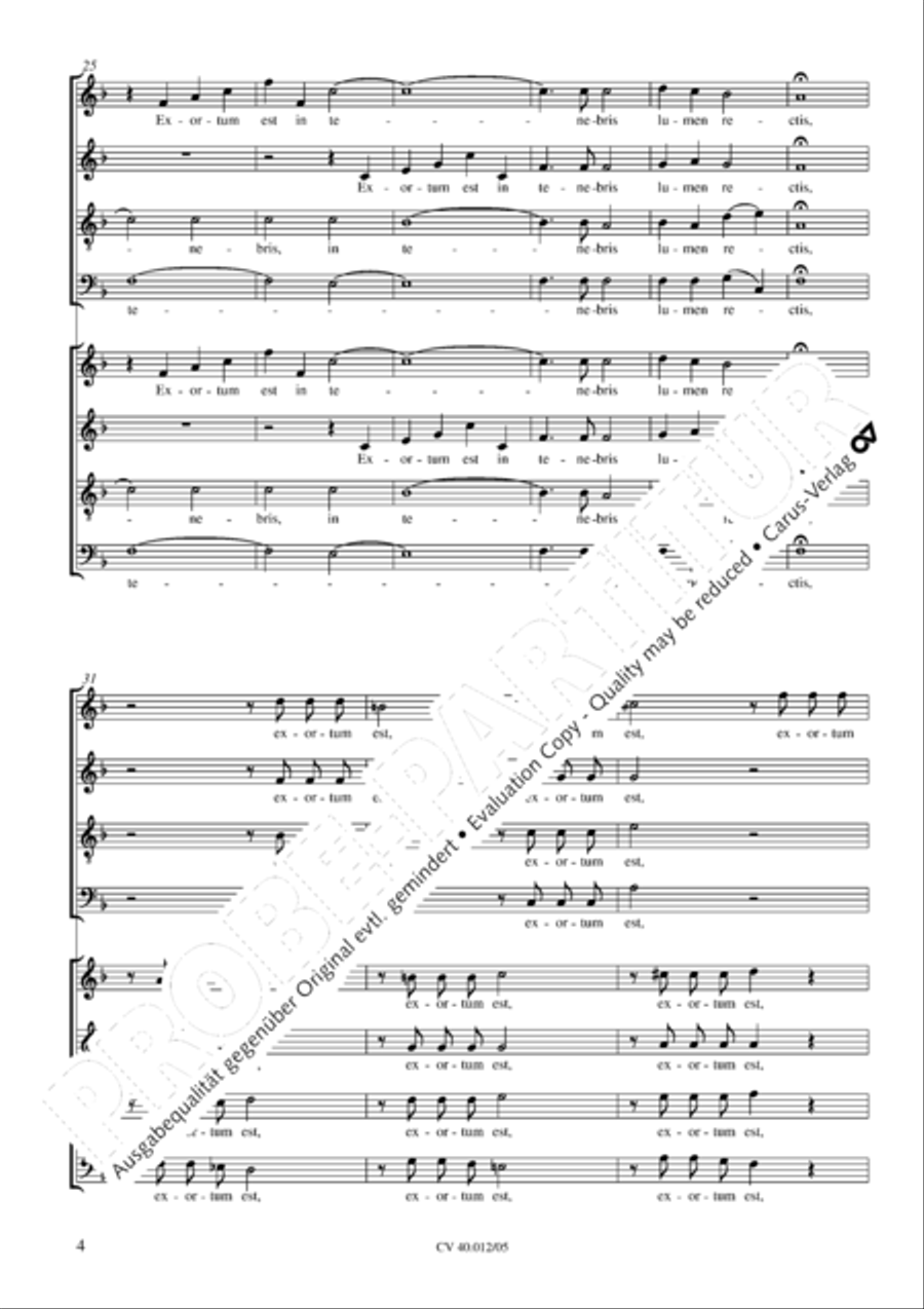 Beatus vir (How blest is he) Psalm 111 4-Part scores gallery preview page 5