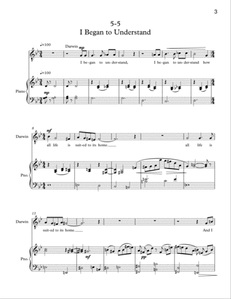 I Began to Understand for Tenor and Piano Tenor Voice scores gallery preview page 3