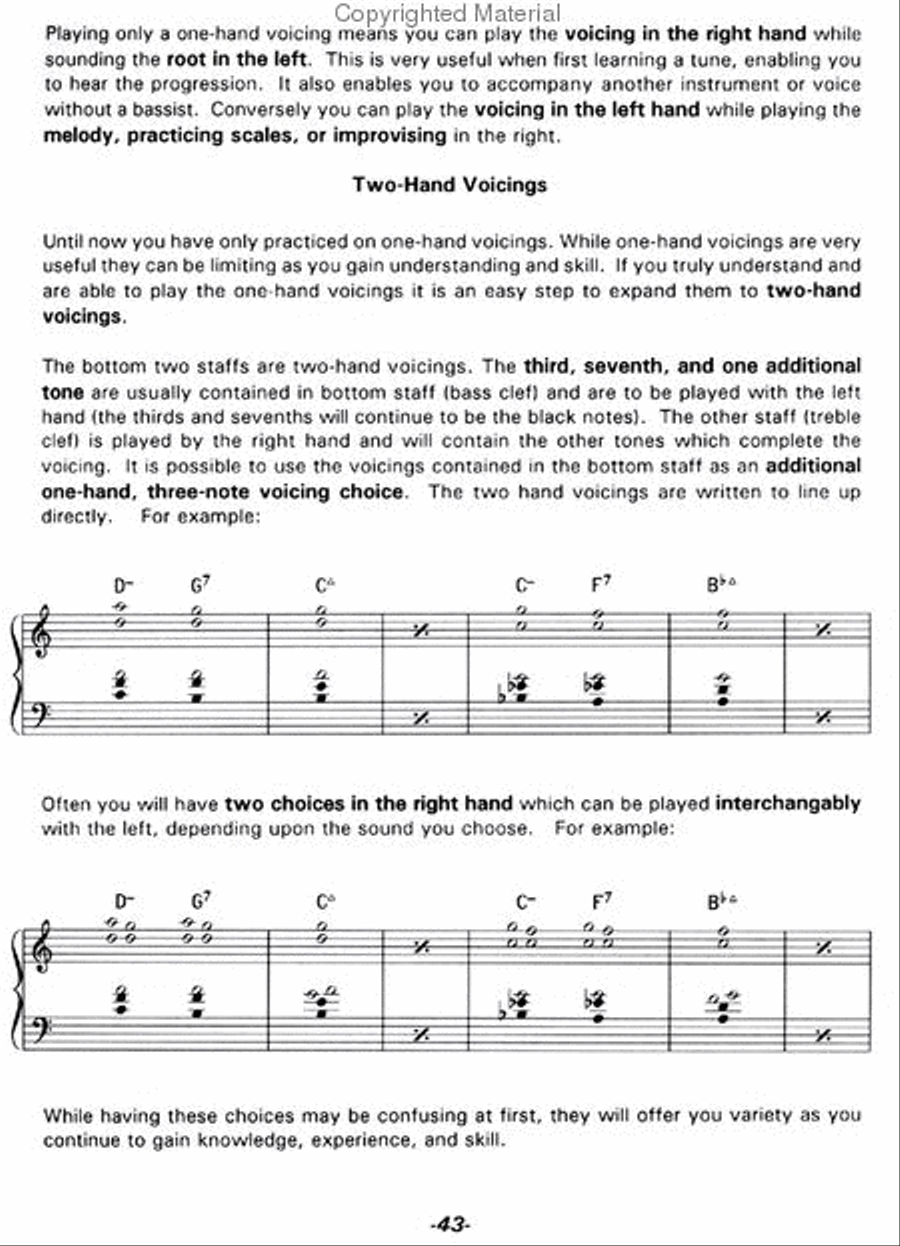 Jazz Piano Voicings For The Non-Pianist Voice scores gallery preview page 7