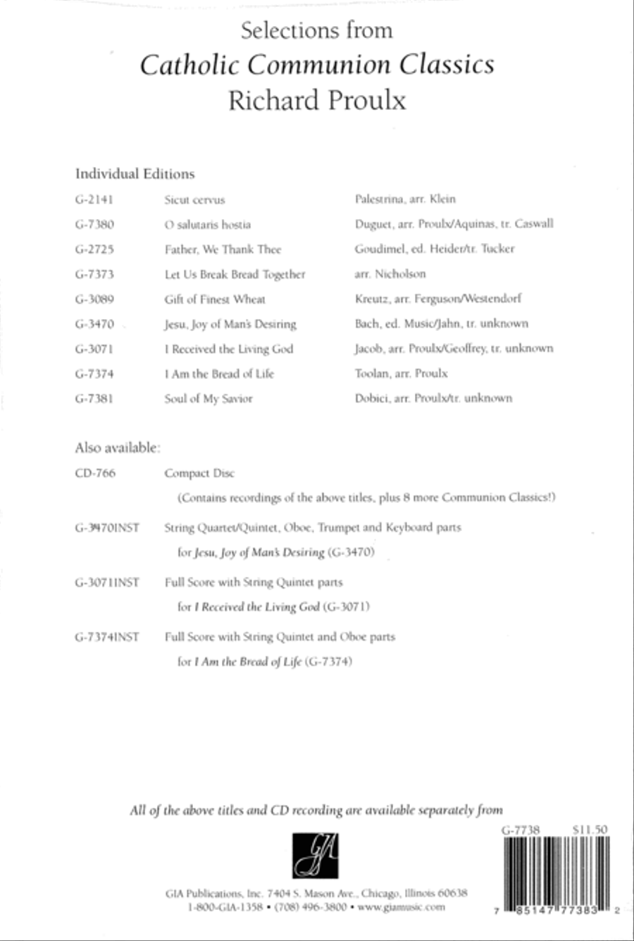 Selections from Catholic Communion Classics - Music Collection Choir scores gallery preview page 2