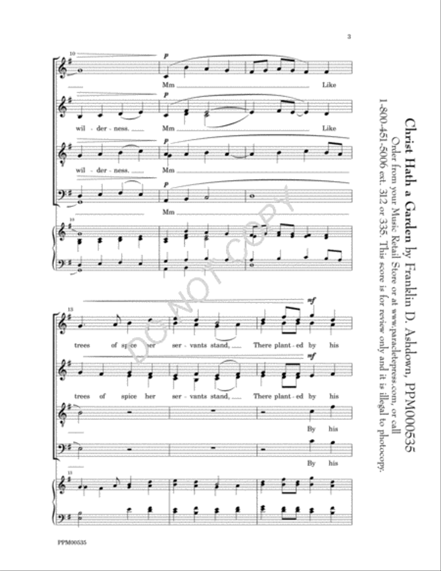 Christ Hath a Garden Christ Hath a Garden Divisi scores gallery preview page 4