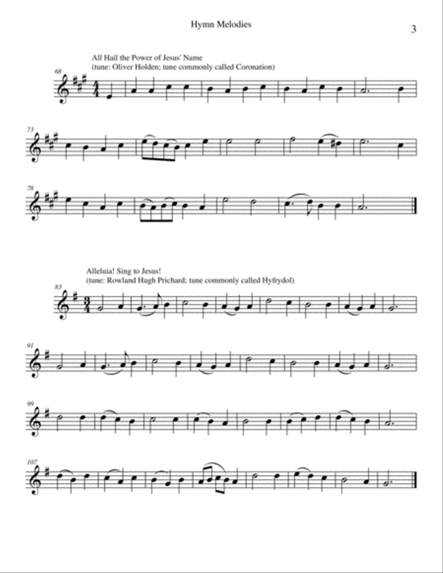Hymn Melodies Trumpet Solo scores gallery preview page 4