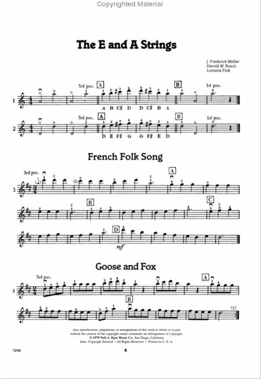 Quick Steps To Notereading, Vol 4 - Violin Chamber Orchestra scores gallery preview page 2