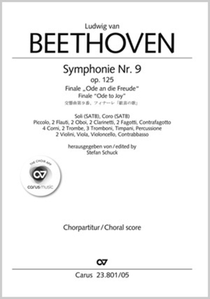 Book cover for Symphony No. 9, Op. 125 - Finale (Choral Symphony)