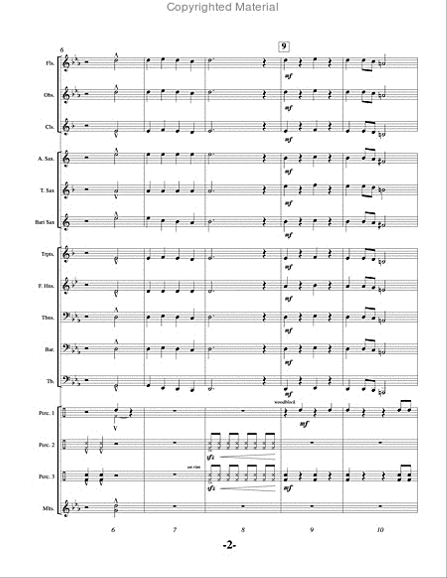 Samurai Concert Band scores gallery preview page 3