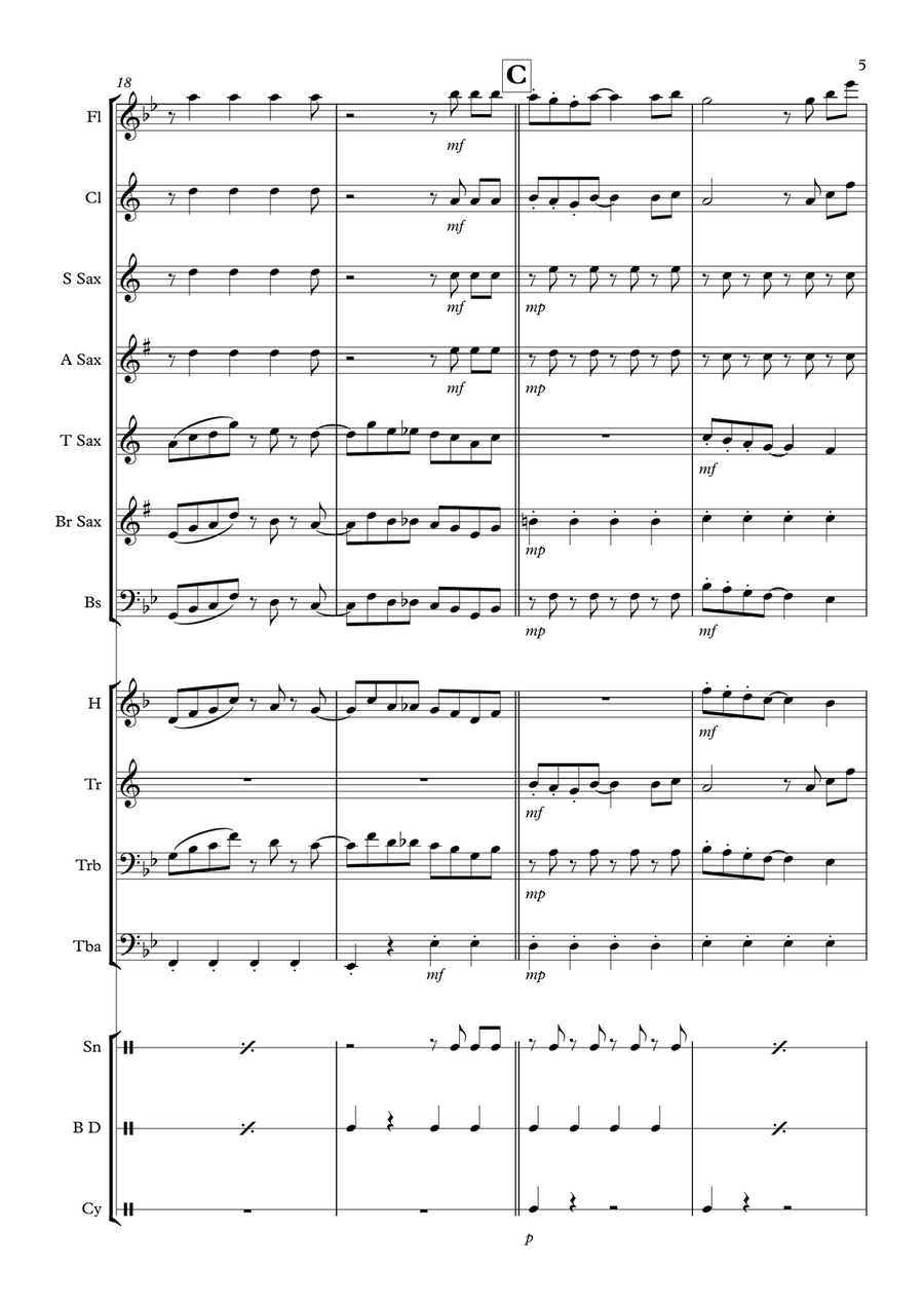 Domenica Domenica Marching Band scores gallery preview page 5