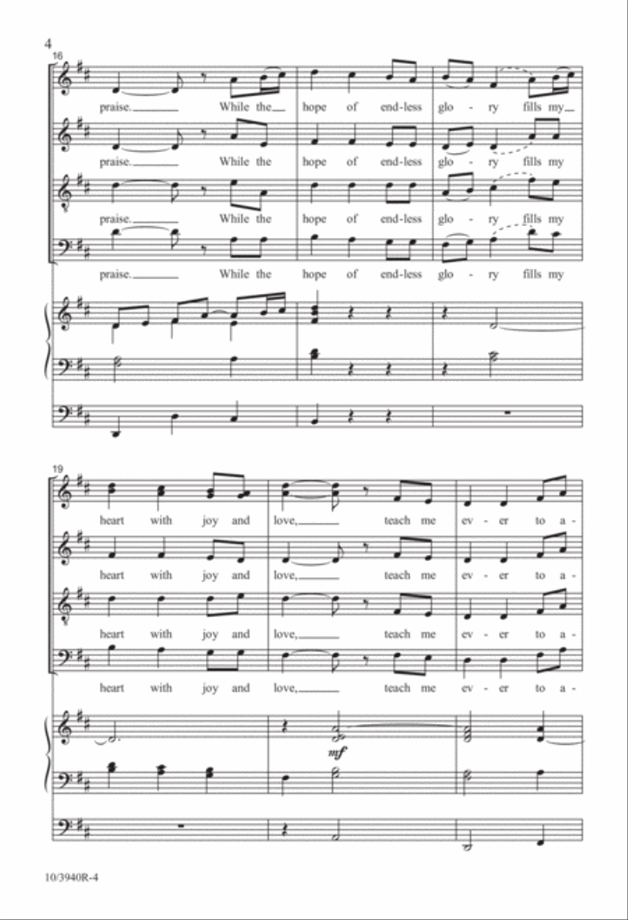 Come, Thou Fount of Every Blessing 4-Part scores gallery preview page 4