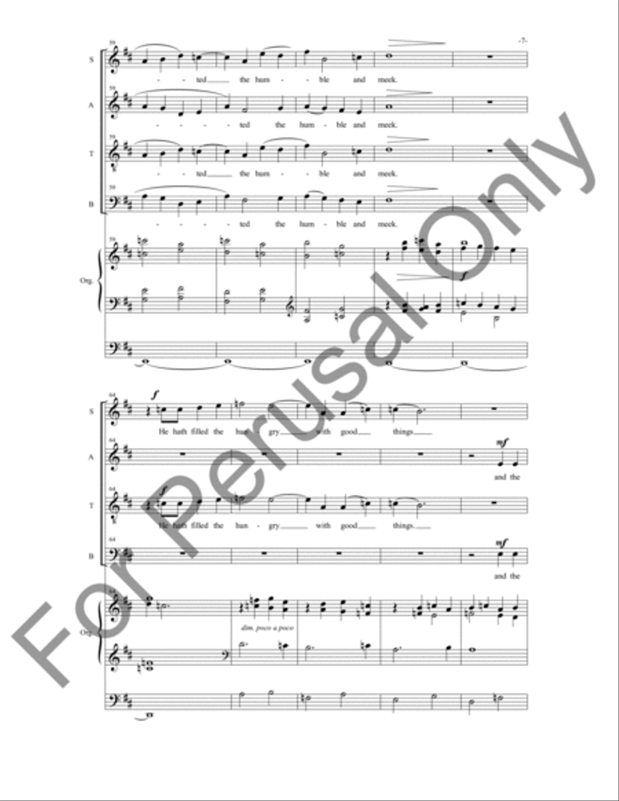 Magnificat and Nunc Dimittis 4-Part scores gallery preview page 8