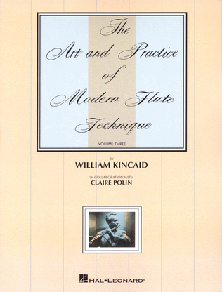 Book cover for The Art and Practice of Modern Technique for Flute, Vol. 3