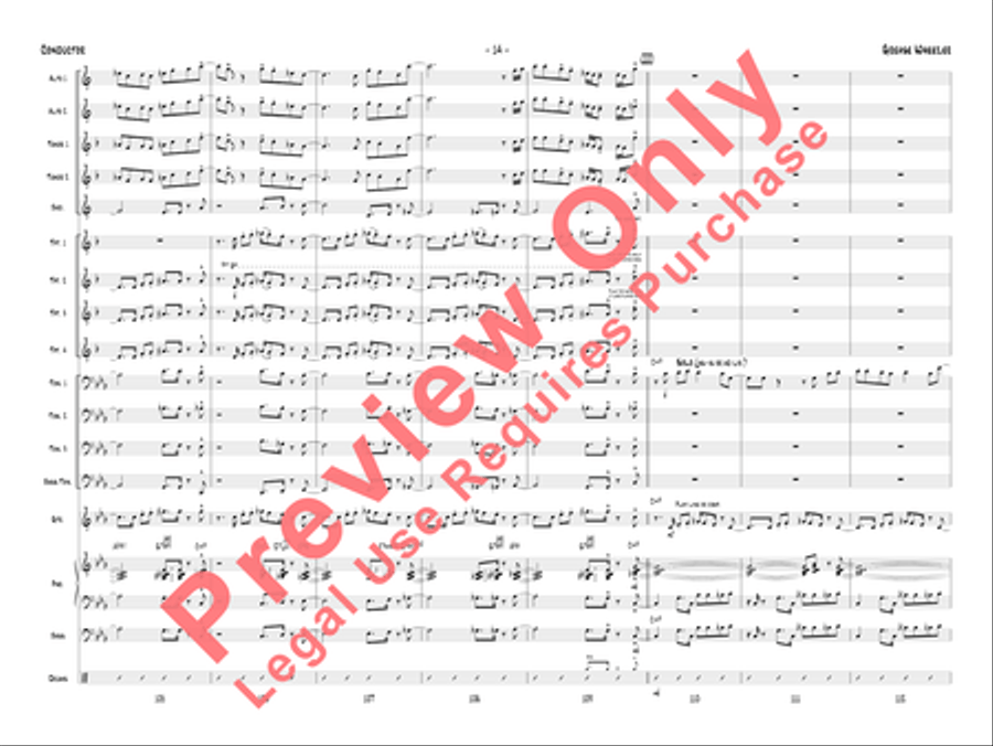 Grease Wheezer Jazz Ensemble scores gallery preview page 17