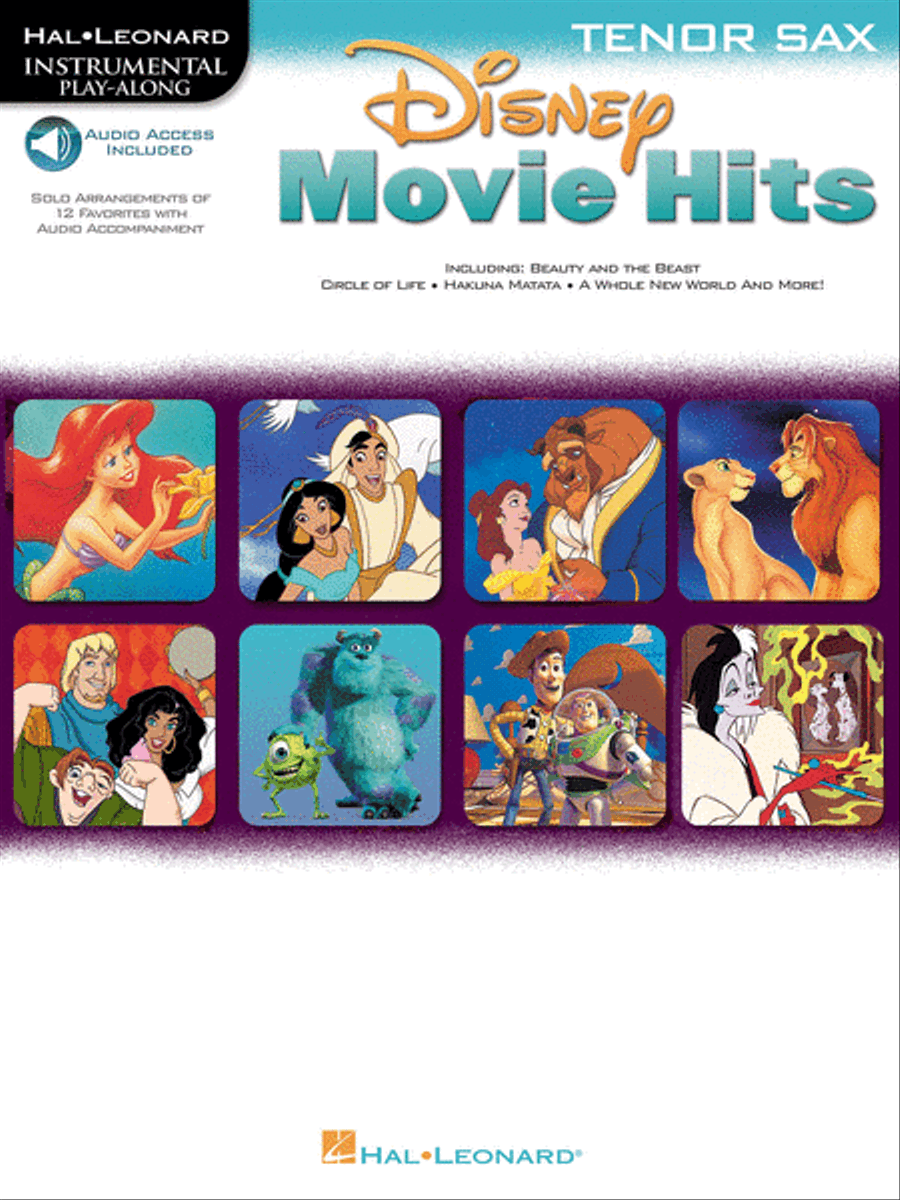 Disney Movie Hits for Tenor Sax Tenor Saxophone scores gallery preview page 1