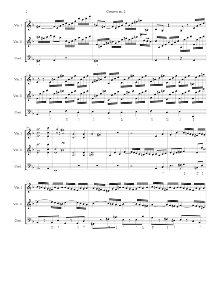 Concerto no. 2, Op. 21 - for two Violins