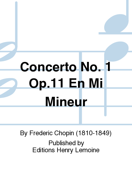 Concerto No. 1 Op. 11 en Mi min.