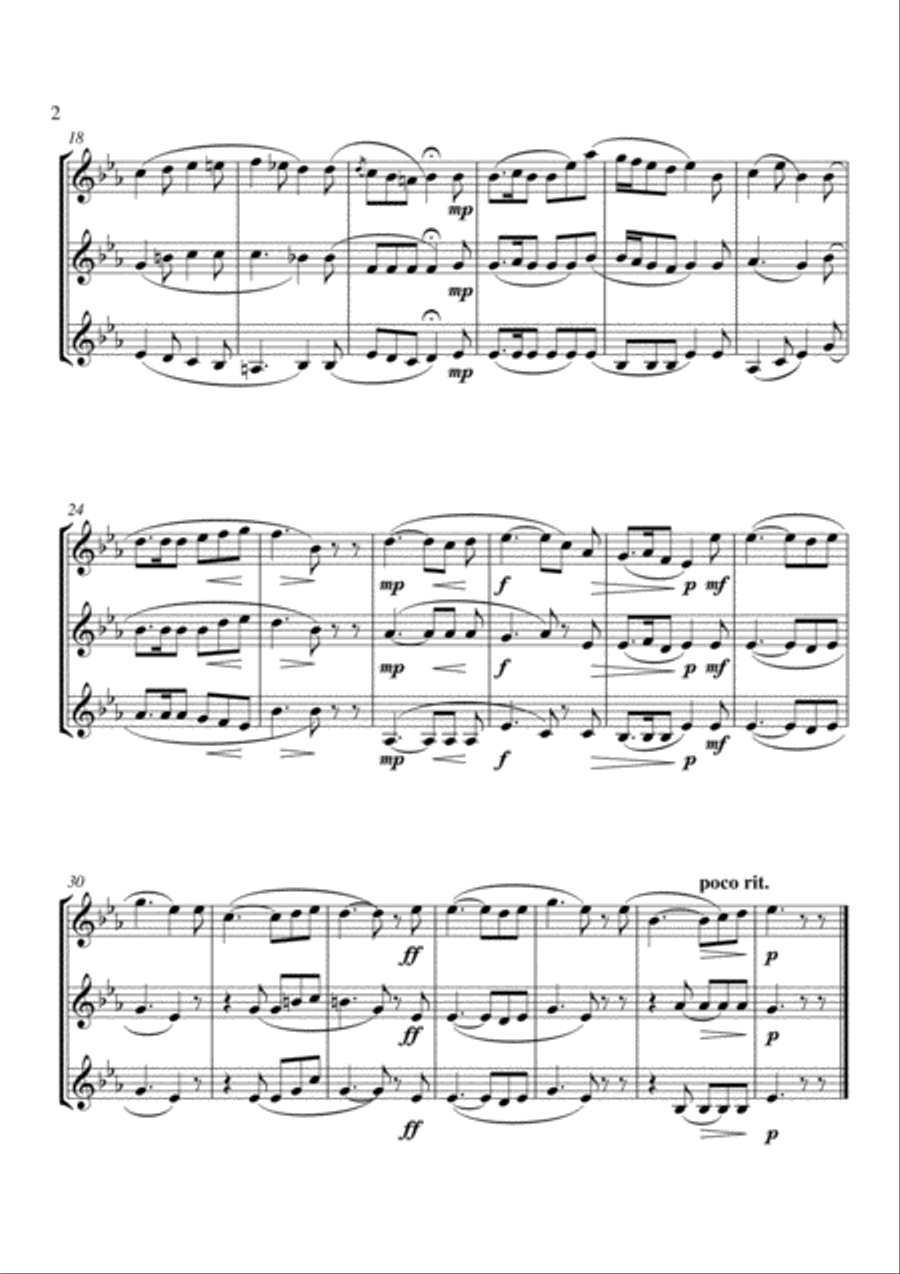 Unendliche Freude Unendliche Freude Trumpet Trio scores gallery preview page 2