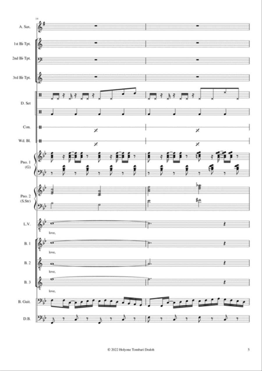 Loving You Jazz Ensemble scores gallery preview page 5