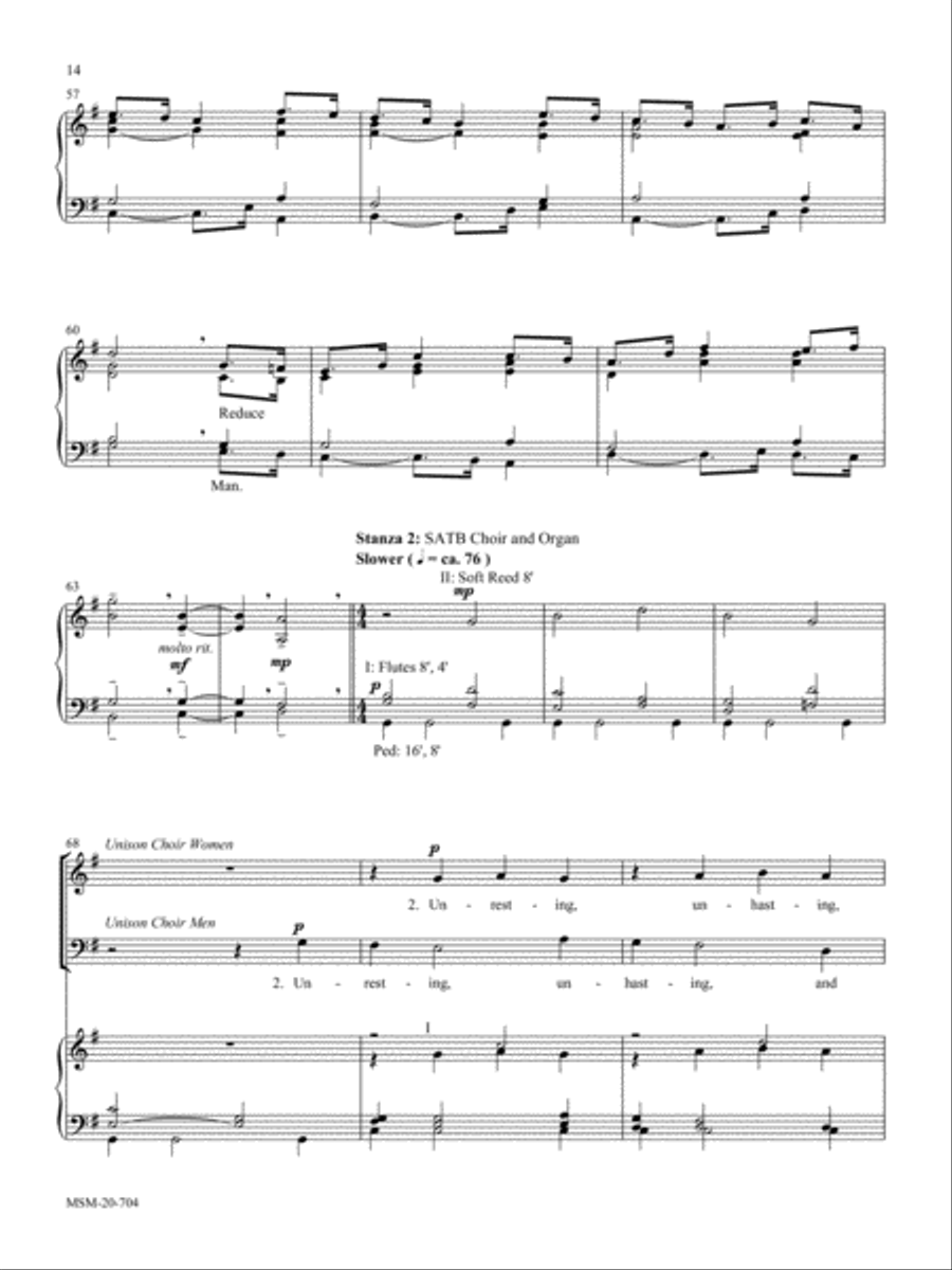 Immortal, Invisible, God Only Wise (St. Denio) 4-Part scores gallery preview page 5