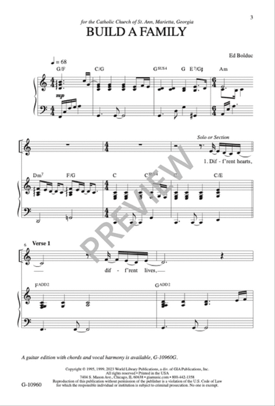 Build a Family Build a Family 3-Part scores gallery preview page 3