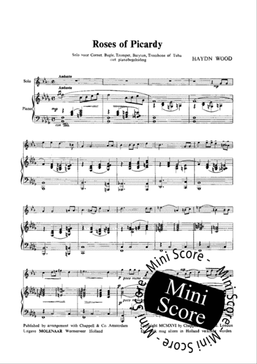 Roses of Picardy Roses of Picardy Trumpet scores gallery preview page 3