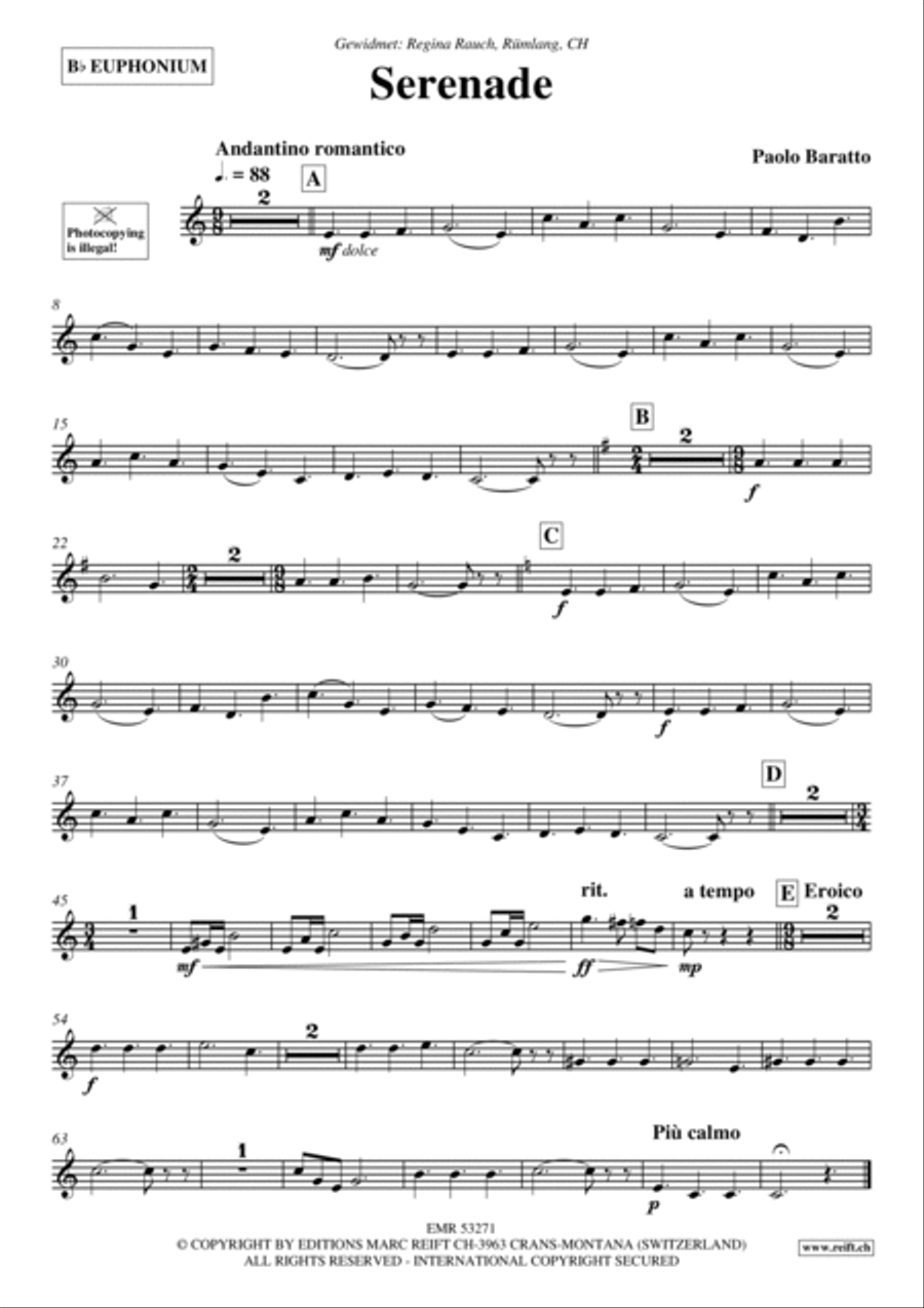 Serenade Euphonium scores gallery preview page 2