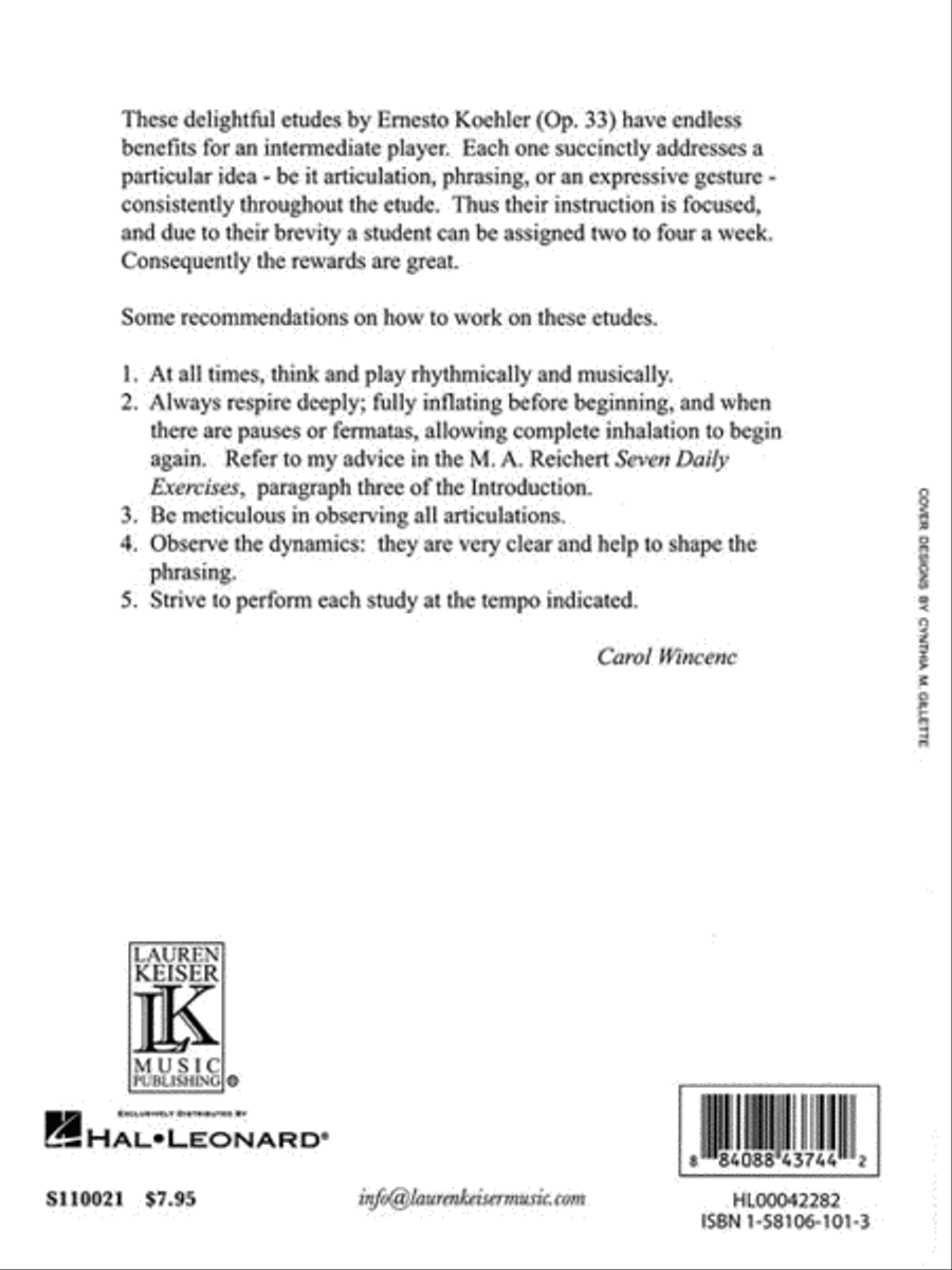 35 Exercises for Flute, Op. 33 Flute scores gallery preview page 2