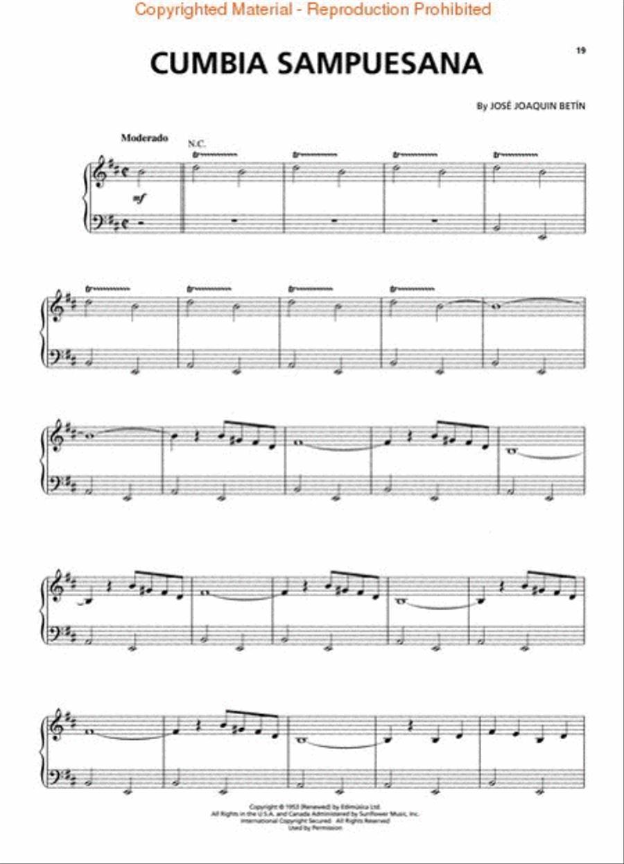 !Pura Cumbia! Piano, Vocal, Guitar scores gallery preview page 3