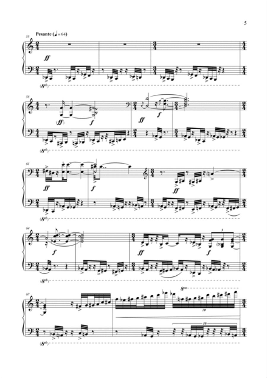 Umberto BOMBARDELLI: Come se fosse uno sguardo (ES-23-013) Piano Solo scores gallery preview page 6