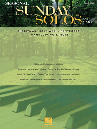 Book cover for Seasonal Sunday Solos for Piano