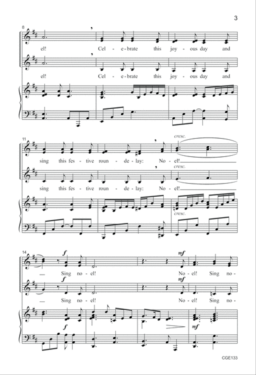 Noel! Sing Noel! (SSA) SSA scores gallery preview page 4