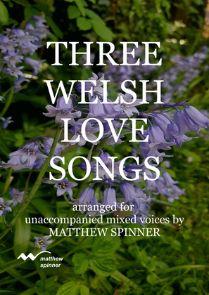 Book cover for Three Welsh Love Songs for unaccompanied choir