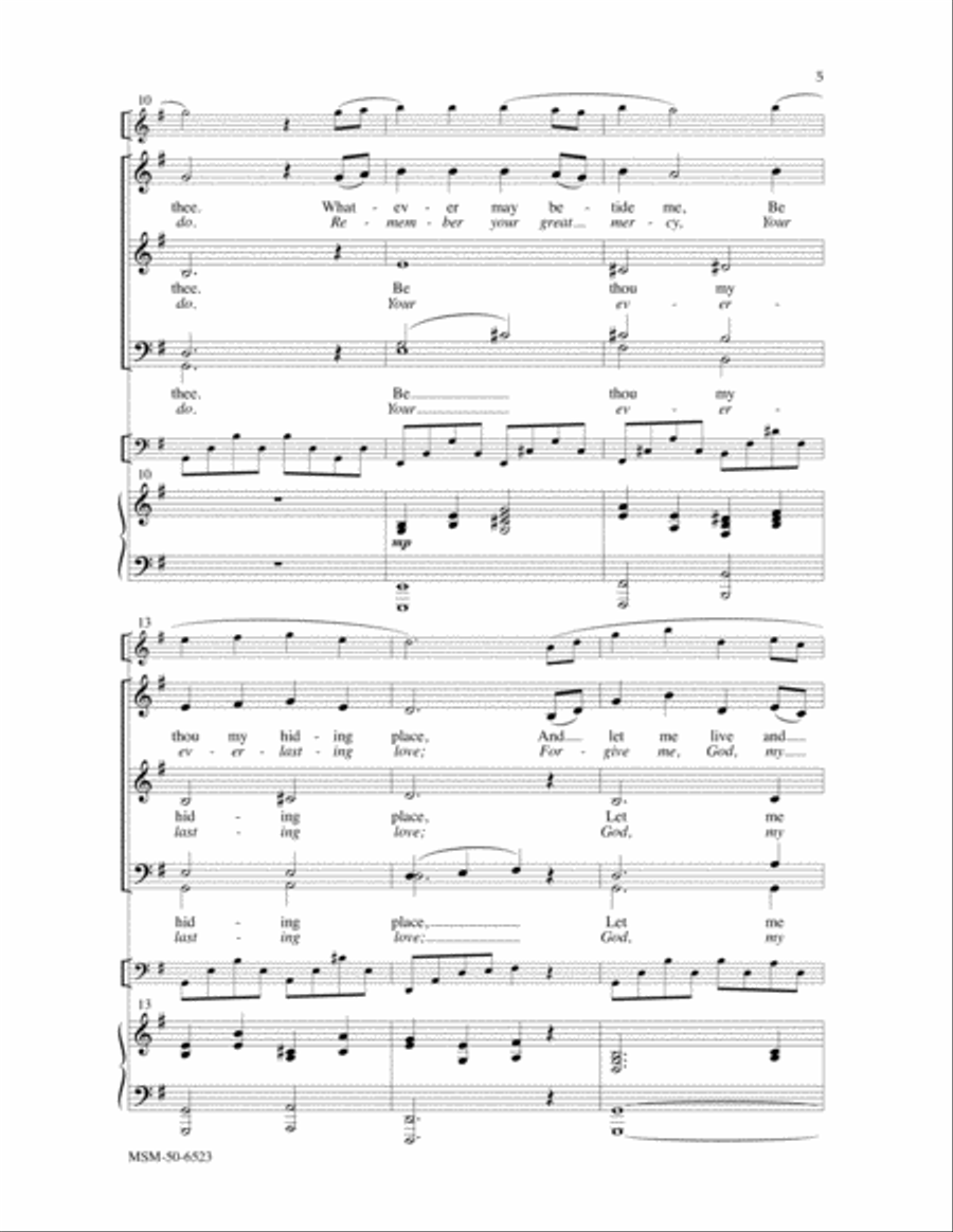 Thy Holy Wings (Choral Score) image number null