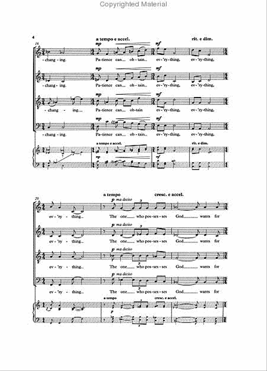 Let nothing trouble you 4-Part scores gallery preview page 3