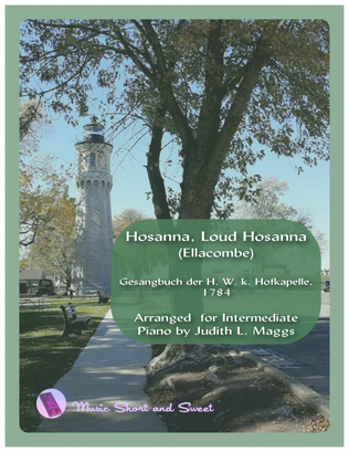 Book cover for Hosanna, Loud Hosanna (Ellacombe) for Intermediate Piano