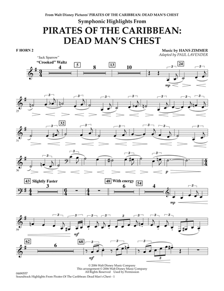 Soundtrack Highlights from Pirates Of The Caribbean: Dead Man's Chest - F Horn 2