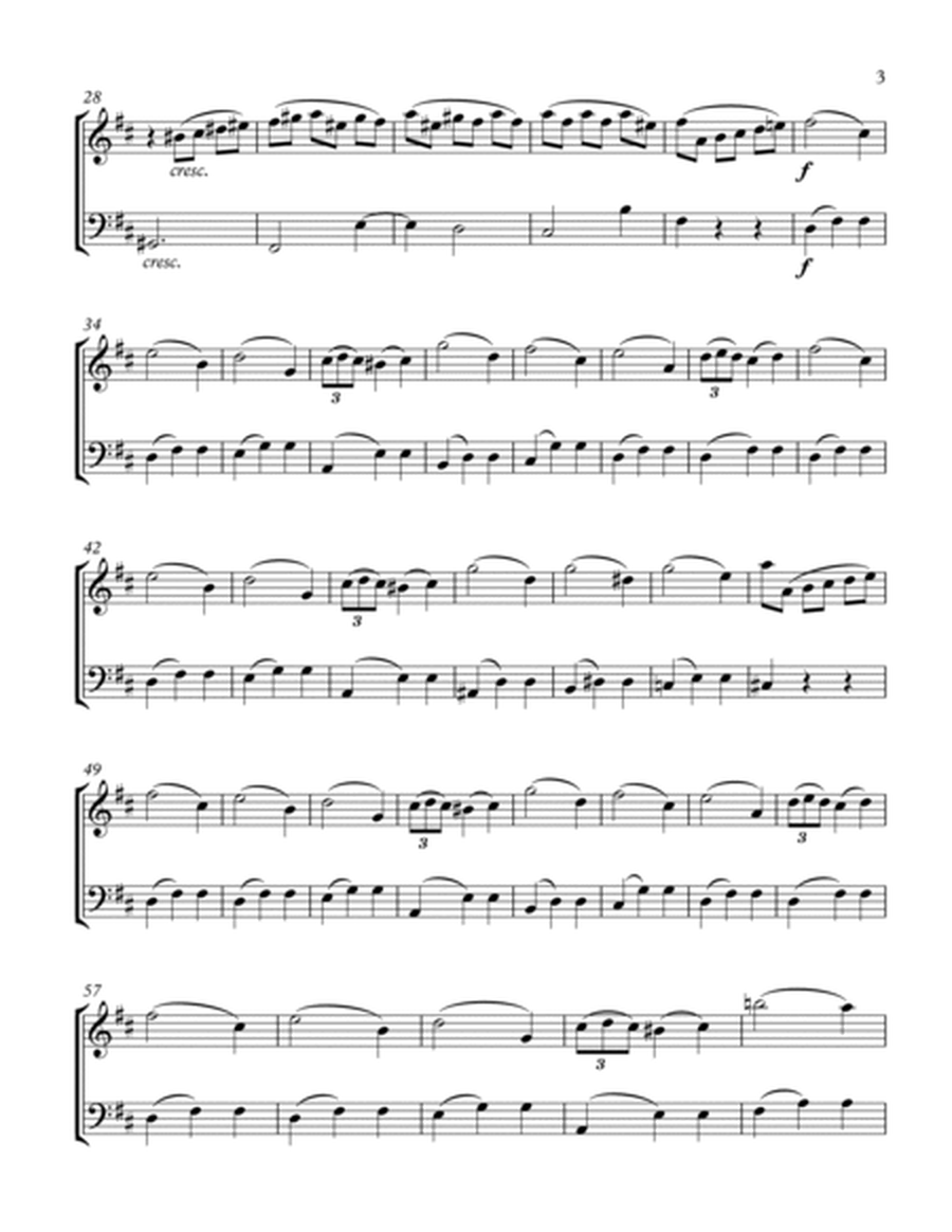WALTZ OF THE FLOWERS from The Nutcracker, String Duo, Early Intermediate Level for violin and cello image number null