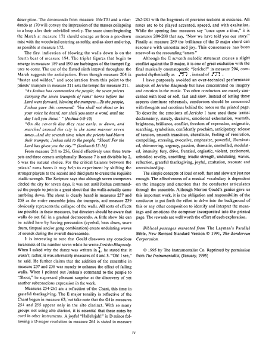 Jericho: Score Jericho: Score Concert Band scores gallery preview page 4